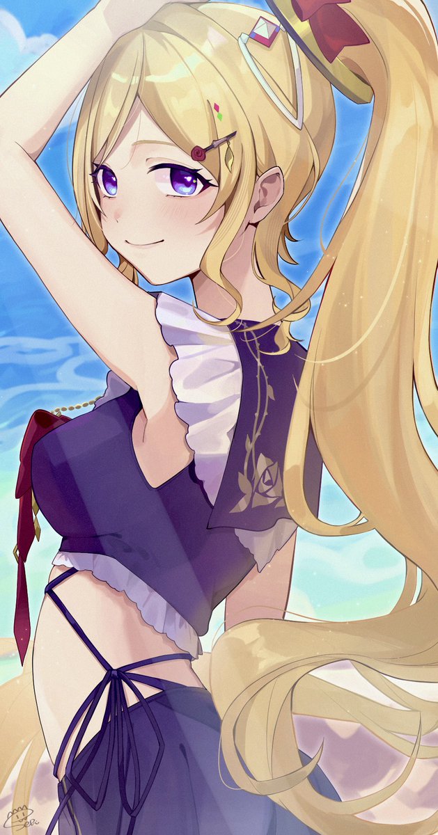 _sepiiiii_'s tweet photo. ポニテアキちゃん💕
 #アロ絵 https://t.co/yDwe5eiCzG