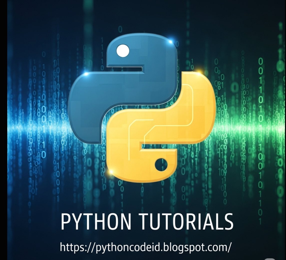 PythonCodeId's tweet image. HappyWeekEnd Coder…
happyCoding…
#pythonprogramming 
#PyCoding
#weekendvibes