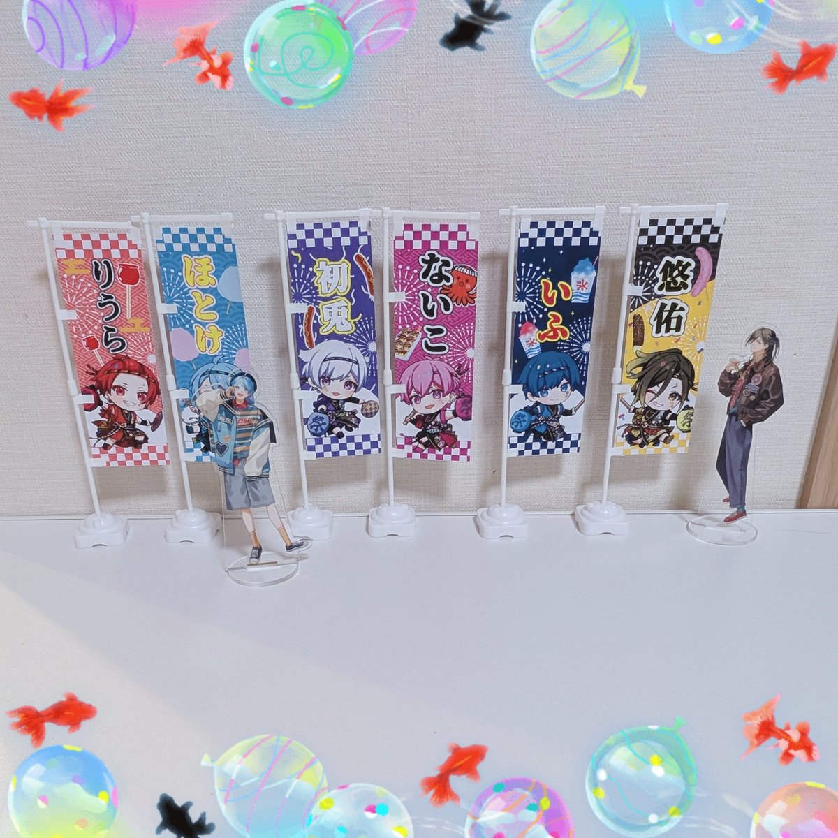 そろそろですね(*^^*)
待機組は気分だけ味わいたく、のぼり旗作って遊んでます(*´艸`)