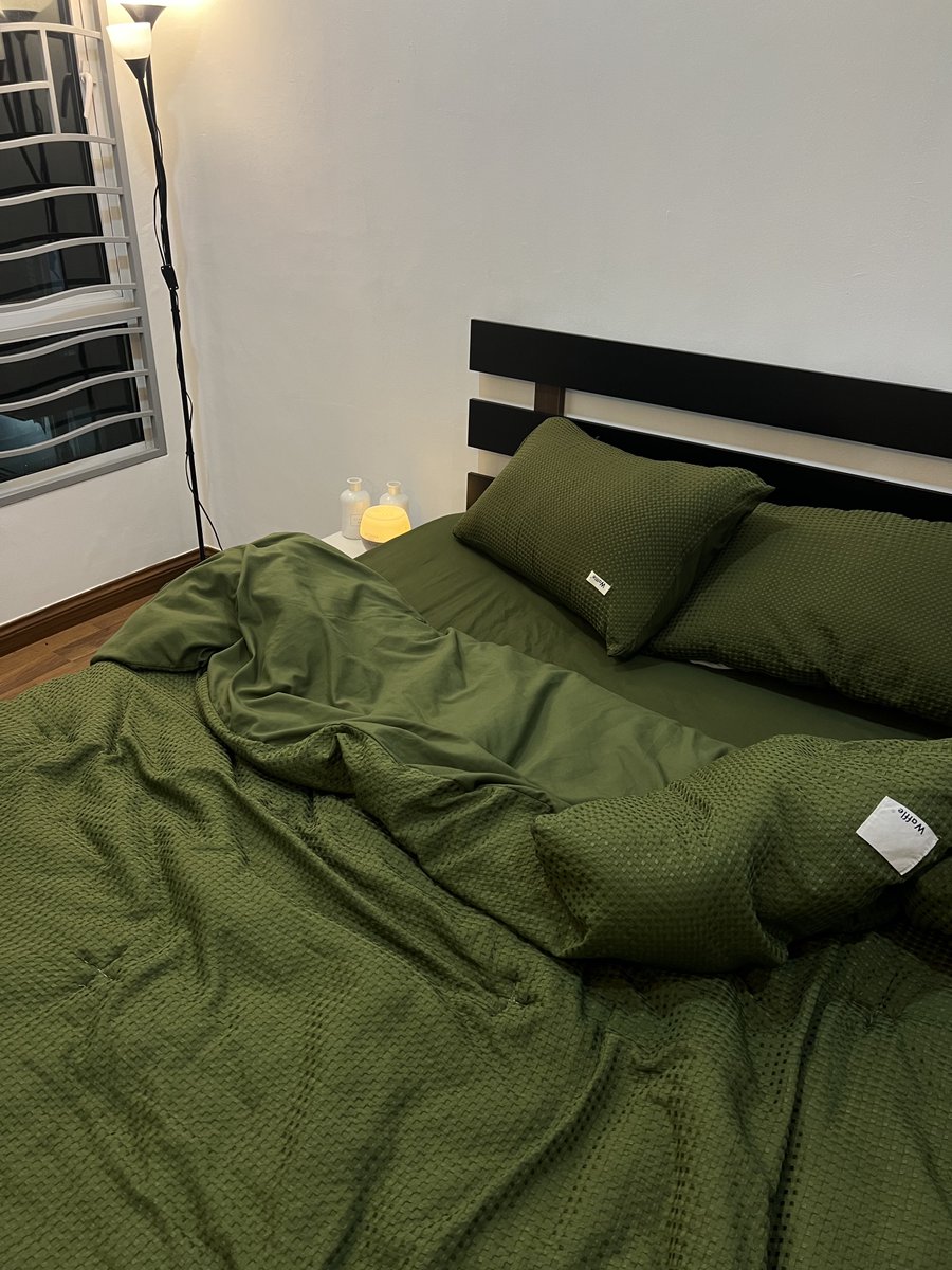 NikShariff92's tweet photo. Katil queen bed frame + tilam queen 10” + waffle &amp; muji style bedsheet you can get from shopee with reasonable price and good quality ✨

Thread 🧵 https://t.co/1Bw7sB5RW0