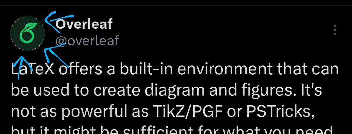 TTueftler's tweet photo. @overleaf, please adjust the image you used for your logo. This white border is driving me crazy 🫩 I would do that for you... https://t.co/9fozwY5rCm