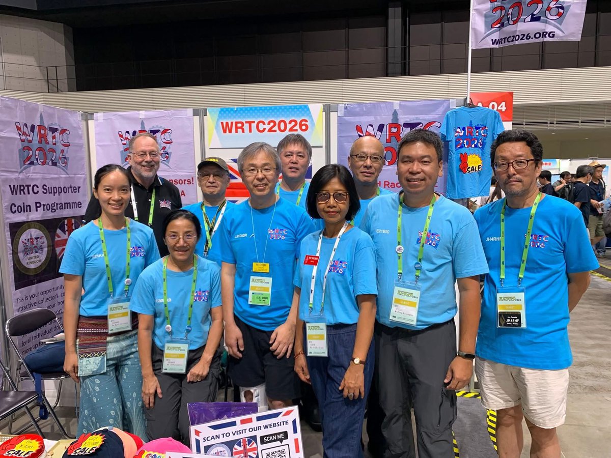 JJ1DQR's tweet image. WRTC2026 (A-04)にお越し頂き、短い時間でしたが、EBありがとうございました。またお会いできる日を楽しみにしています。See yaaa 🤗

#ハムフェア 
#WRTC2026