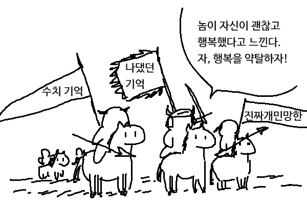 정기적으로 약탈을 오는 부끄러운 기억들