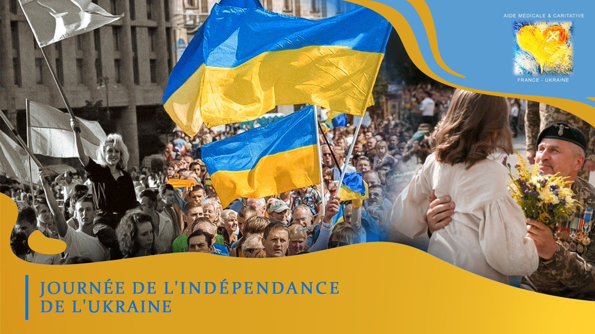 AMCFU's tweet image. 🇺🇦 L’indépendance retrouvée.

La guerre imposée.
La liberté défendue.
34 ans d’Ukraine libre.

 Slava Ukraïni.
#Ukraine #StandWithUkraine
