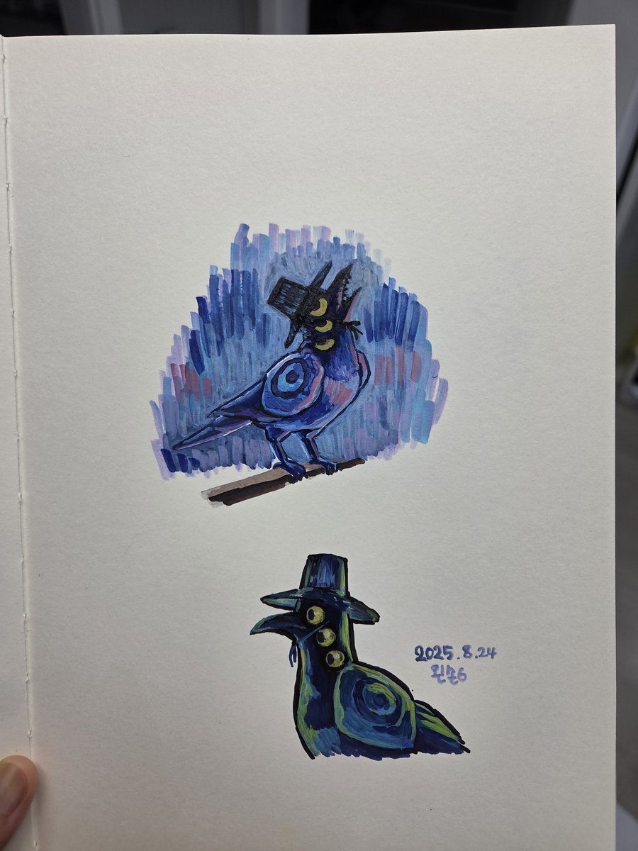 #서씨 #케데헌
아크릴마카 이렇게 칠하는거 맞나..?