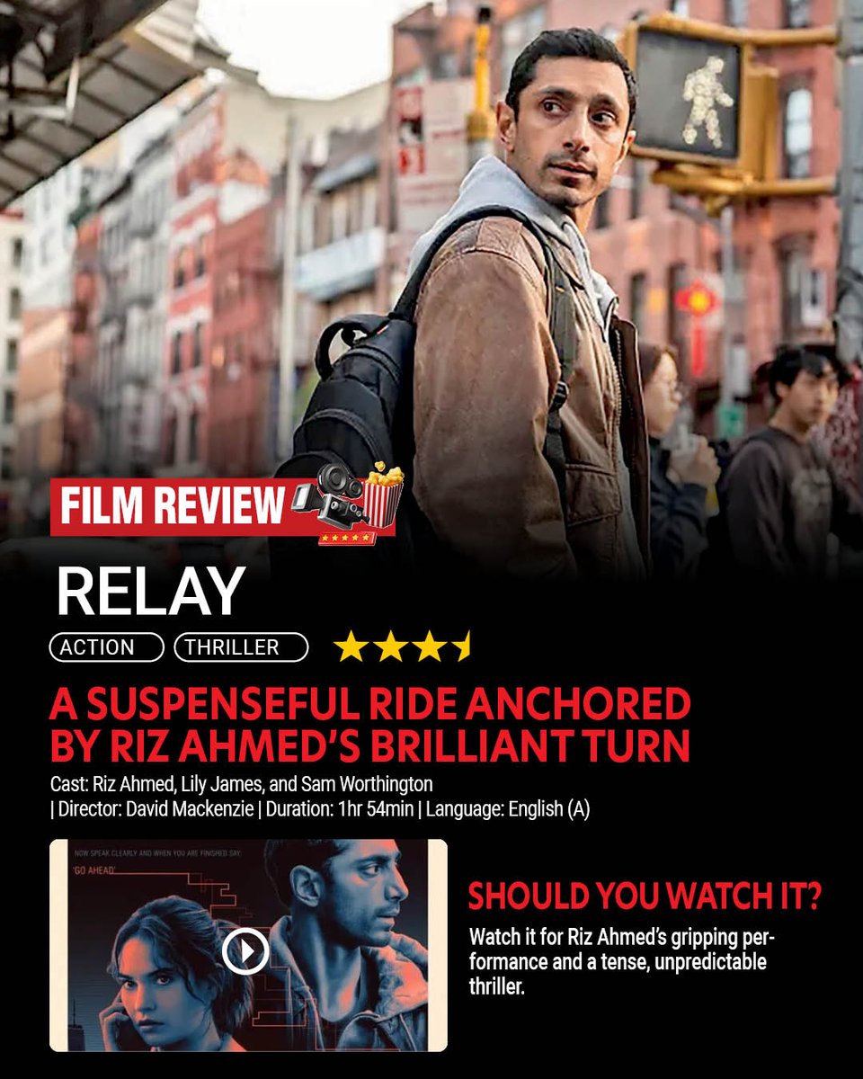 Calcutta_Times's tweet image. #Relay is a gripping thriller that plunges viewers into a world of secrecy and intrigue, reminiscent of 70s thrillers where the protagonist operates in disguise and mystery surrounds every move.
#FilmReview