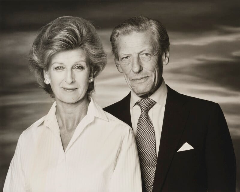 "We are not really sending cards this year...Angus just returned home after 3 months in hospital, he had acute pneumonia." 2004 Xmas card of Pss Alexandra, The Honourable Lady Ogilvy, only days before the death of her husband Angus Ogilvy on 26 December.