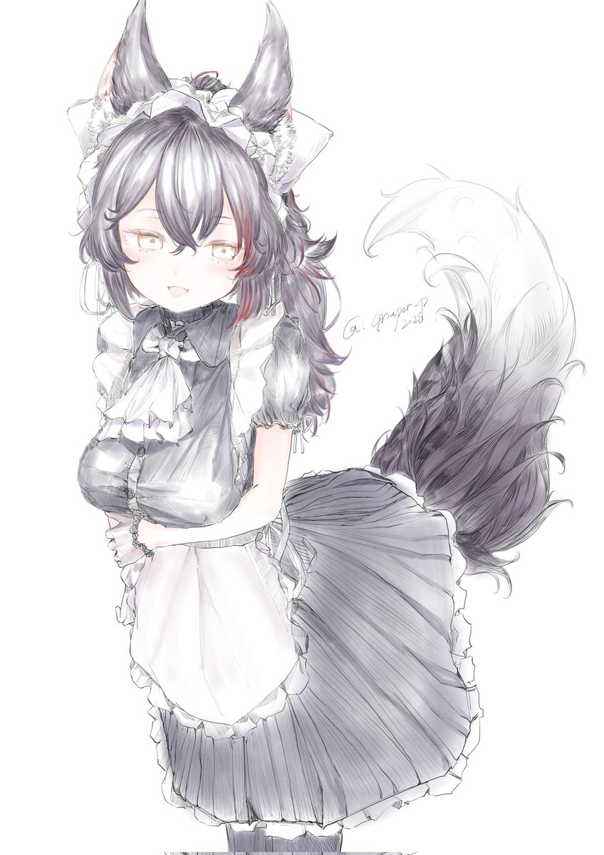 Grouper_p's tweet photo. 🐺
#みおーん絵 https://t.co/myiA4ONrJ0