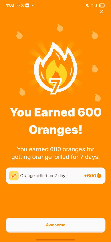 Billibash.sign ๐ ๐ฑ (@nolabashy) on Twitter photo 600 oranges today for maintaining my streak for 7 days๐โโ๏ธ๐งก
Thank you <a href="/sign/">Sign ๐งก๐</a> ๐งก๐งก๐งก
Giving 500 oranges back to my clan community.
Drop a proof i invited you and get 50 oranges
50 oranges to 10 random fellow signees๐งก
#signvanguard๐ ๐ฑ 600 oranges today for maintaining my streak for 7 days๐โโ๏ธ๐งก
Thank you <a href="/sign/">Sign ๐งก๐</a> ๐งก๐งก๐งก
Giving 500 oranges back to my clan community.
Drop a proof i invited you and get 50 oranges
50 oranges to 10 random fellow signees๐งก
#signvanguard๐ ๐ฑ