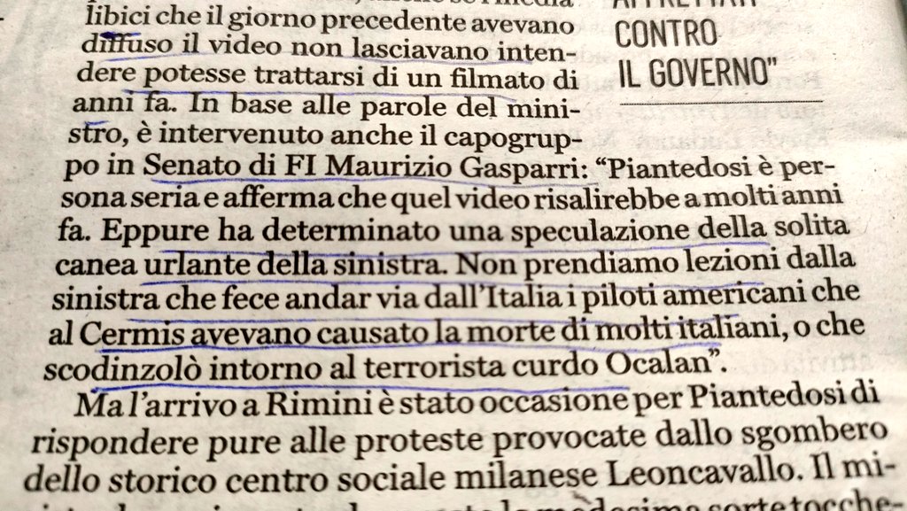 unoenessunoe's tweet photo. #Gasparri per attaccare la sinistra riprende la tragedia del #Cermis. I piloti americani furono processati negli Usa sulla base dell'accordo di Londra. Non mi ricordo particolari proteste da parte dei successivi governi di destra di cui Gasparri faceva parte #Almasri @repubblica https://t.co/h1iOlhIhlF
