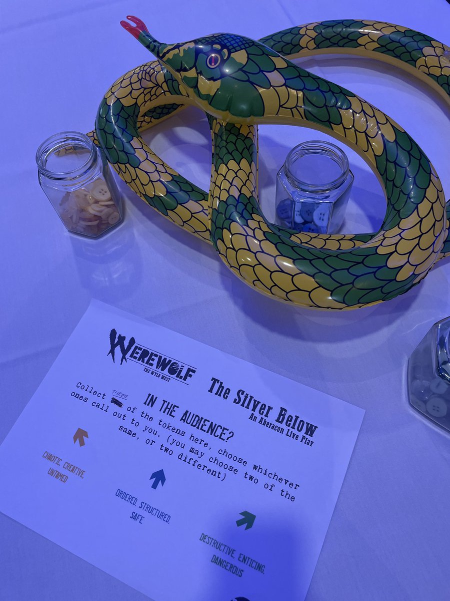 Head to the Ballroom to watch Werewolf: The Wyld West – An Interactive Live Play and help decide the fate of a party of brave adventurers!