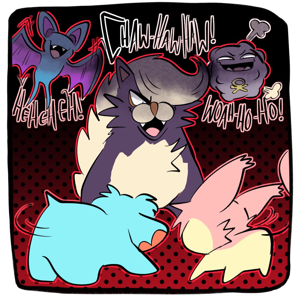 chubledoobles's tweet image. VS. Team Skull!! #pmd2 #teambestfriends #phanpy #skitty