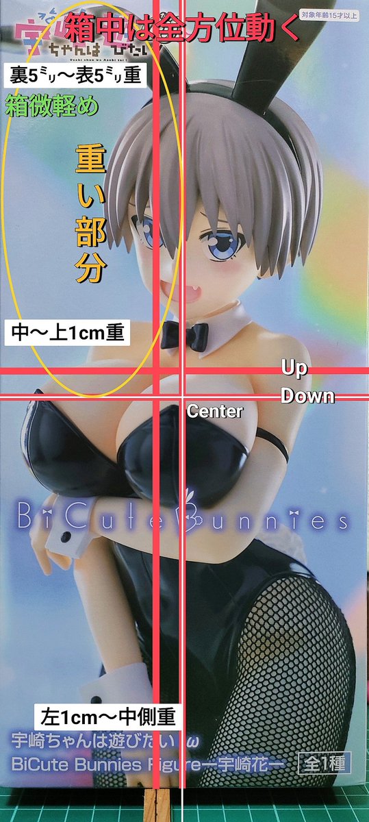 重心情報 宇崎ちゃんは遊びたい！ω BiCute Bunnies Figure 宇崎花