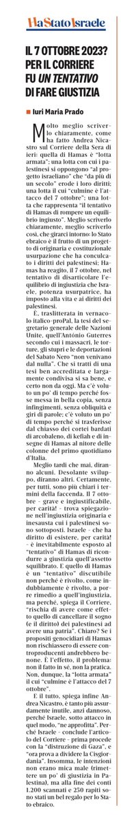 Iuri Maria Prado (@iurimariaprado) on Twitter photo Il 7 ottobre? Un “tentativo” di “rompere un equilibrio ingiusto”, scrive il <a href="/Corriere/">Corriere della Sera</a> - Su <a href="/ilriformista/">Il Riformista</a> Il 7 ottobre? Un “tentativo” di “rompere un equilibrio ingiusto”, scrive il <a href="/Corriere/">Corriere della Sera</a> - Su <a href="/ilriformista/">Il Riformista</a>