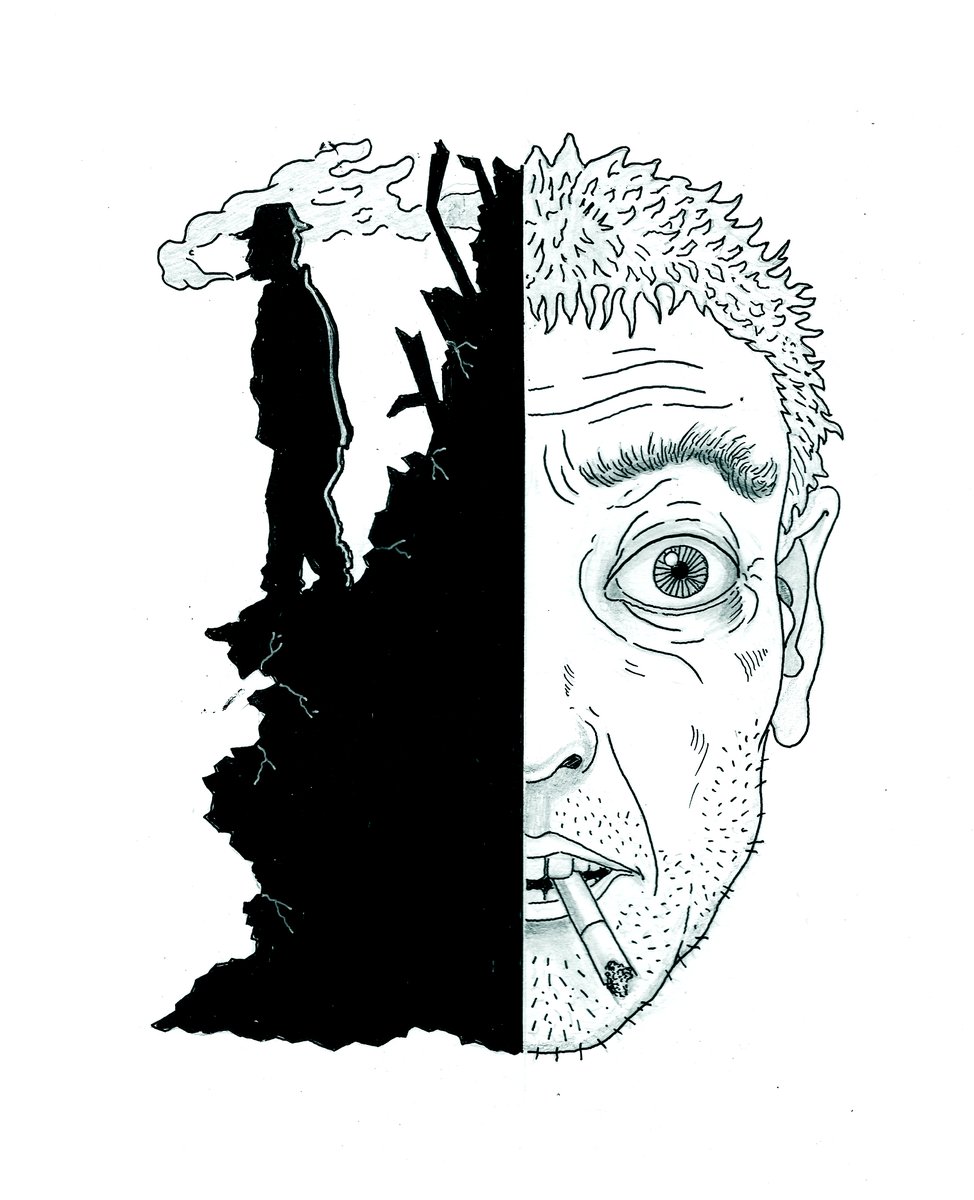 Εικονογράφηση από το βιβλίο «Ρόμπερτ Όπενχαϊμερ - Οι συναντήσεις των σιωπηλών ανθρώπων» σύντομα διαθέσιμο σε όλα τα κεντρικά βιβλιοπωλεία. Εκδόσεις Kuro ink Press