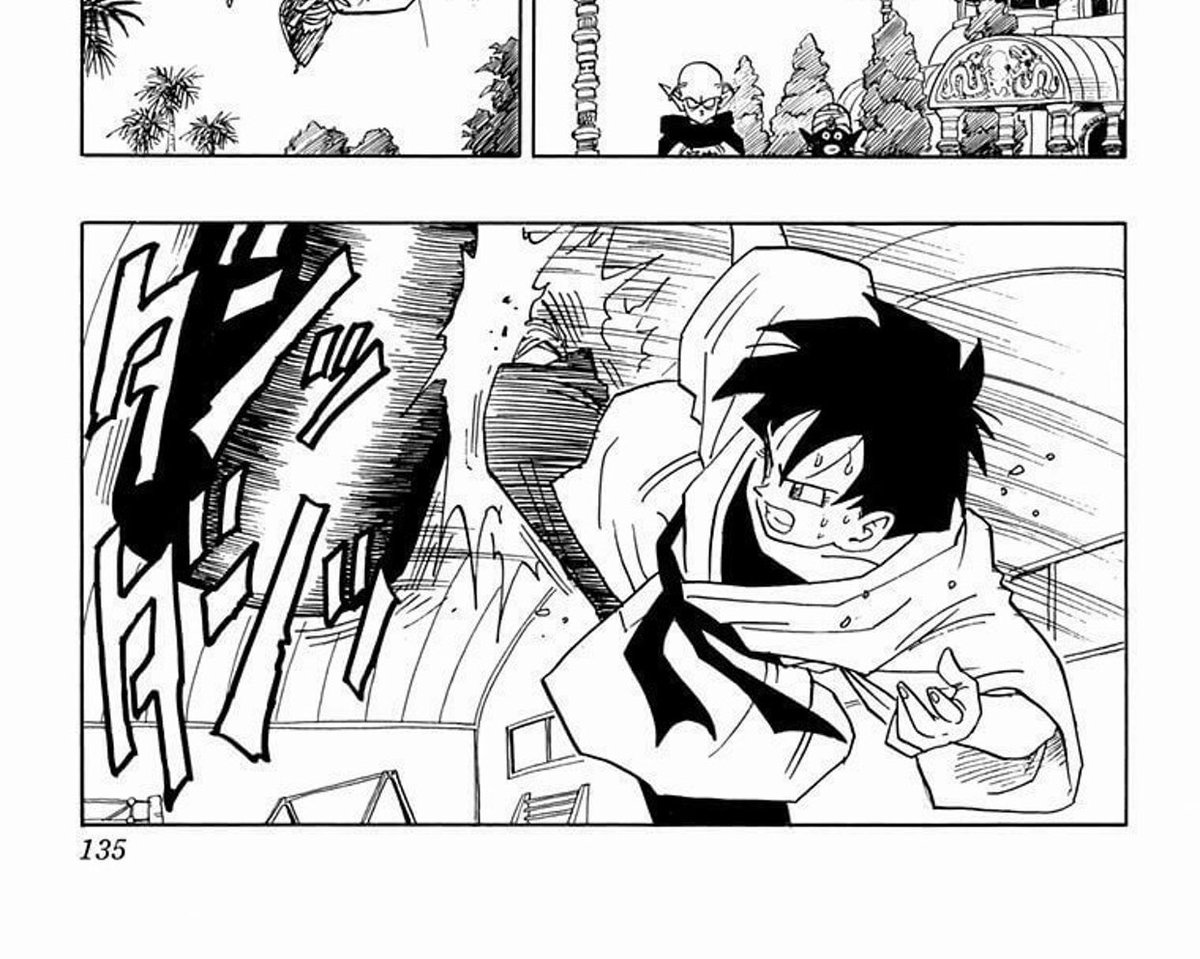 ドラゴンボールファイターズで好きなとこ
ビーデルさんでレバー後ろ中攻撃を二回入力で、同じモーションの上段回し蹴りを二回繰り出すのがあるんだけど、原作のこのコマで「ダンッダンッ」って二回擬音なってるから、それをオマージュしてるんだろうなー、細かいなーっていうとこ、好き。
そんだけ。