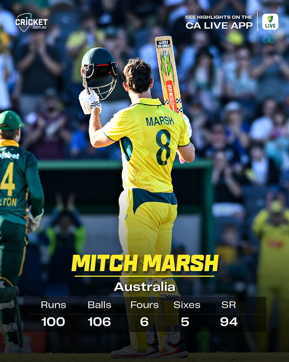 For just the second time in ODI history, the top three all scored centuries! Alex Carey also made 50* coming in at four, as Australia posted a massive 2-431!

#AUSvSA live blog: cricketa.us/45Pzgt1