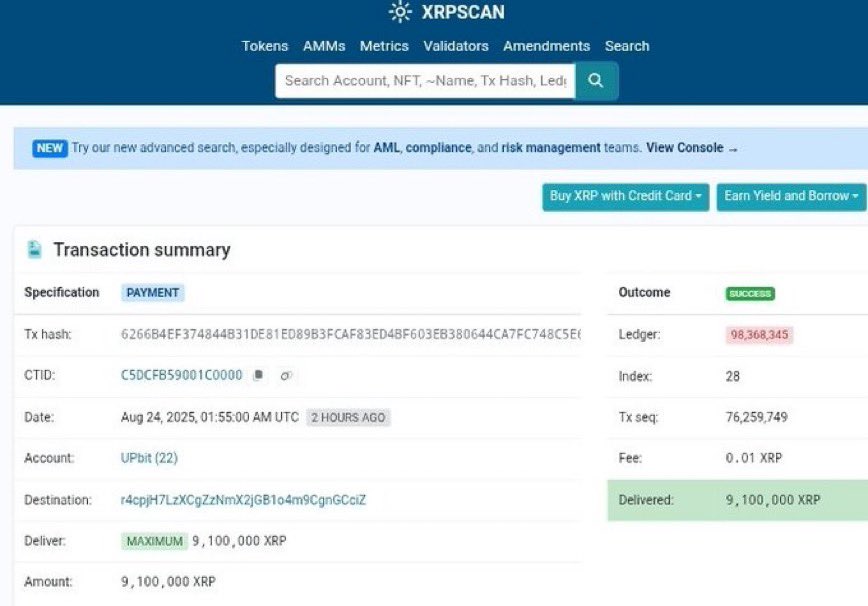 🚨 MASSIVE XRP MOVE 🚨

Just spotted: 9,100,000 $XRP transferred from Upbit 👀🔥

Whales are on the move... something BIG is brewing! 🌊💎 

They are getting ready in the $MALLARD cult pool on #XRPL 🦆⭕️

Telegram: t.me/mallardxrpl

Website: mallardfillmorexrpl.com
