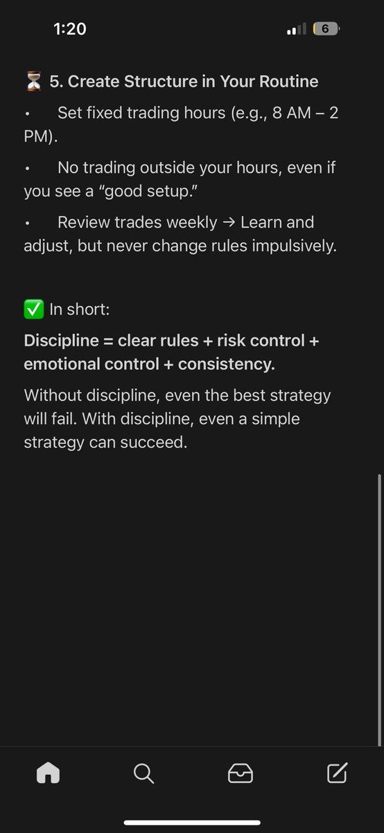 Must read this 👇if you want to become disciplined and profitable Trader