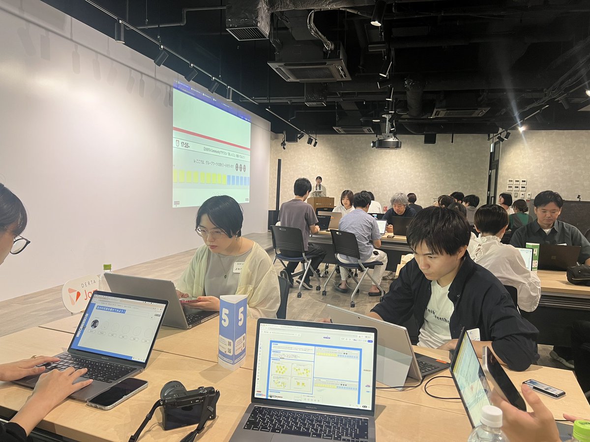 niigata_DERTA's tweet photo. 発表が終わったらホワイトボードツールMiroを使ってグループワーク💻
これまでの発表を聞いて感じたことや自分が #DERTACommunity でやってみたいと思ったことを発散してみます!! https://t.co/orqZG45ZAD