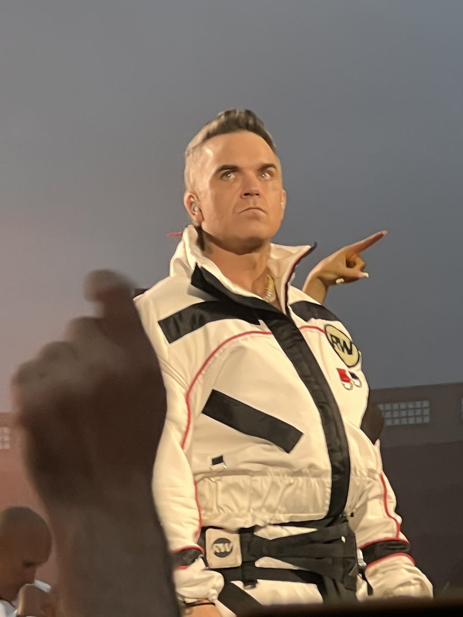 WWERobinson's tweet photo. So happy to get to see @robbiewilliams last night in #Dublin. Fantastic show. https://t.co/493CinR9yO