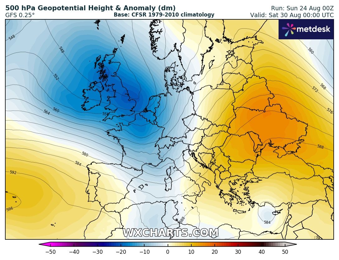 L'evoluzione atmosferica per fine mese. Finalmente possiamo tracciare una tendenza affidabile su ciò che accadrà principalmente tra il 28 ed il 31 agosto. Fino al 26-27 agosto la situazione resterà sostanzialmente invariata con temperature nella media del periodo ed un pò di