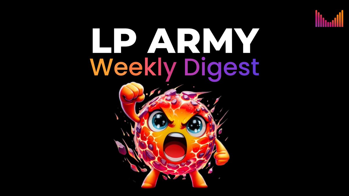 LP Army Weekly Digest banner featuring a fiery cartoon character