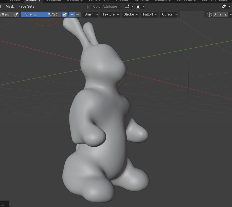 Another view of the rabbit.