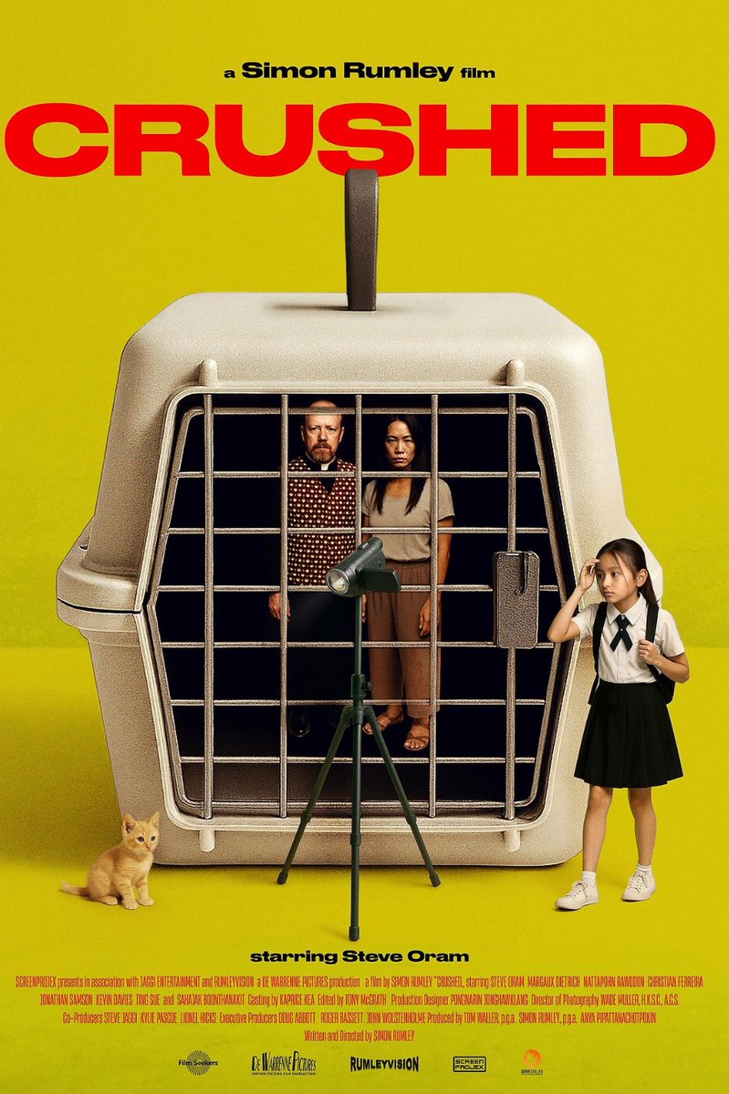 GuruMatt's tweet photo. Crushed was a surprise. When a young girl’s cat goes missing a series of escalating events in Thailands darker corners lead her priest father’s faith to be questioned at every turn. #Frightfest ⭐️⭐️⭐️ https://t.co/QXhgIVR4Bs