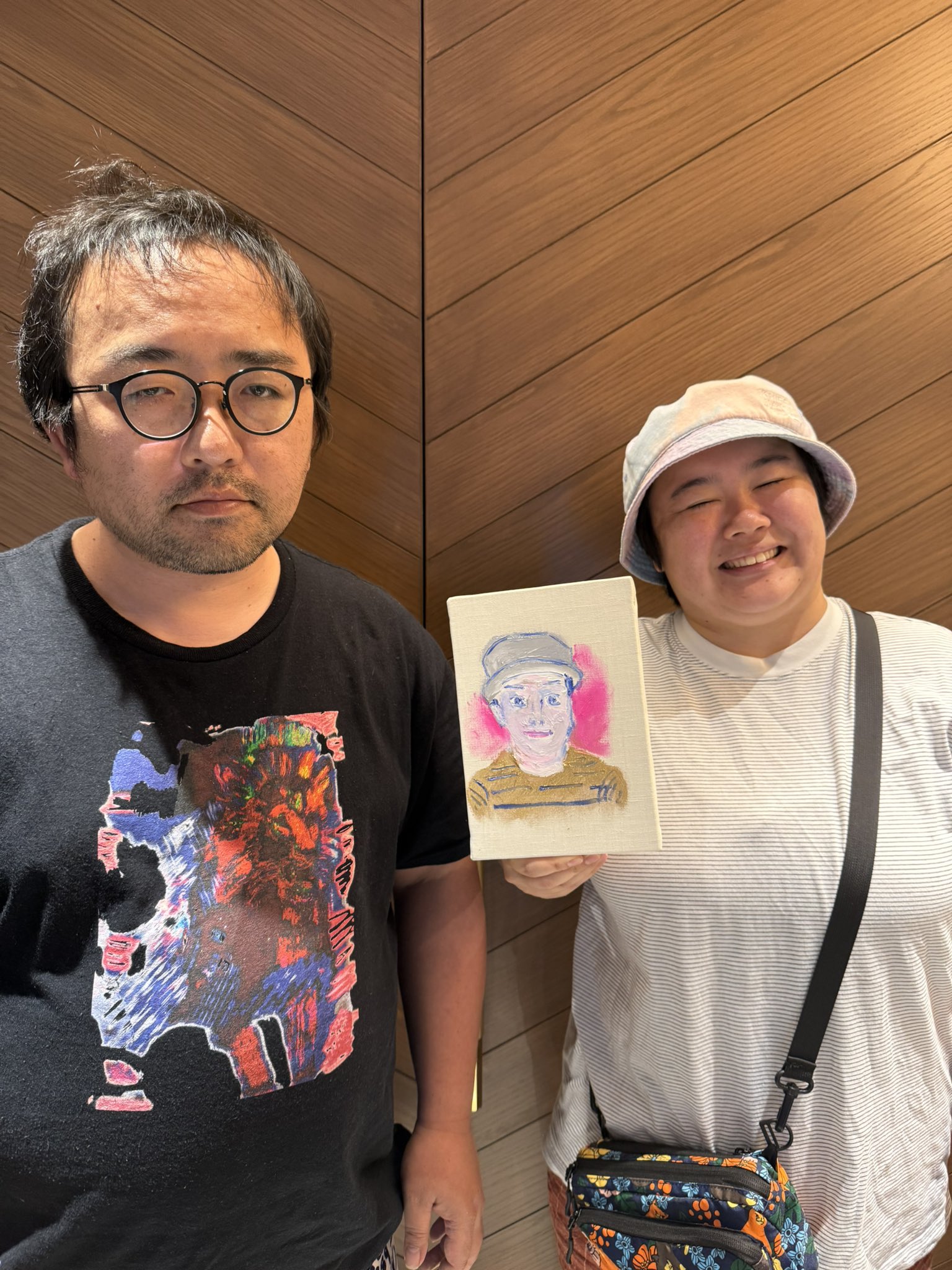 田中拓馬によるオーダーメイド、ポートレート油彩ドローイング ART GALLERY M on X: 