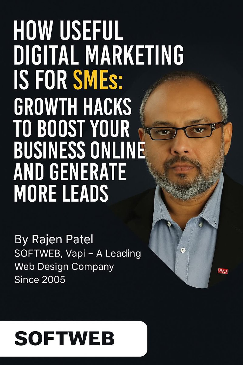 softwebvapi's tweet image. 𝐒𝐌𝐄 𝐎𝐰𝐧𝐞𝐫𝐬 – 𝐖𝐚𝐧𝐭 𝐭𝐨 𝐆𝐫𝐨𝐰 𝐘𝐨𝐮𝐫 𝐁𝐮𝐬𝐢𝐧𝐞𝐬𝐬 𝐎𝐧𝐥𝐢𝐧𝐞?

Digital Marketing isn’t just for big brands anymore!
With the right strategy,

📖 𝐑𝐞𝐚𝐝 𝐅𝐮𝐥𝐥 𝐀𝐫𝐭𝐢𝐜𝐥𝐞 𝐇𝐞𝐫𝐞: 🔗 softwebtechnology.com/digital-market…