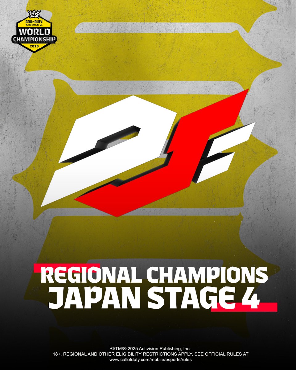 And still the 日本一 for CoD: Mobile🏆

Congratulations to <a href="/Diavolos_pro/">Diavolos</a> on winning the Japan Stage 4 Finals and advancing to the Stage 5!

#CODMCHAMPS25