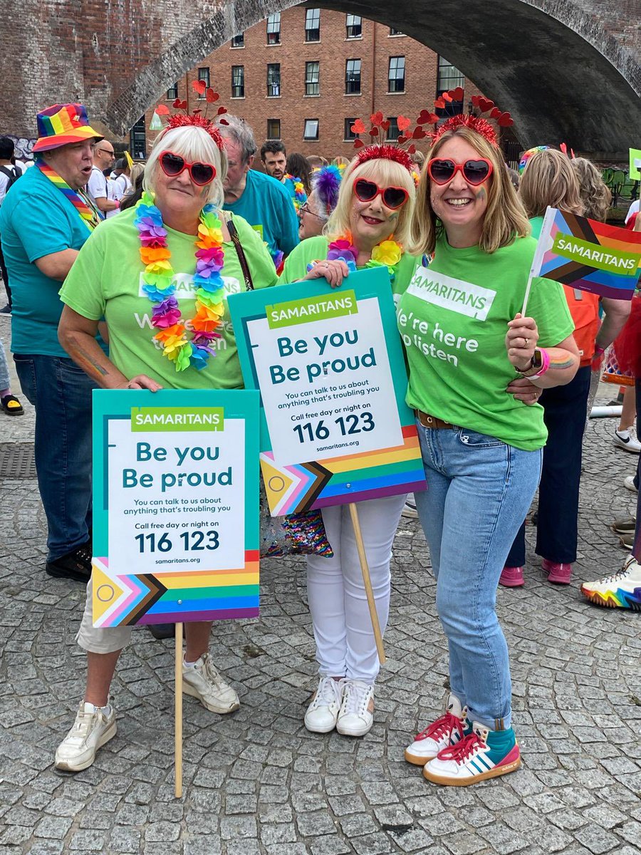 <a href="/BuxtonSamaritan/">Buxton & High Peak Samaritans</a> volunteers supporting <a href="/ManchesterPride/">Manchester Pride</a> yesterday!
