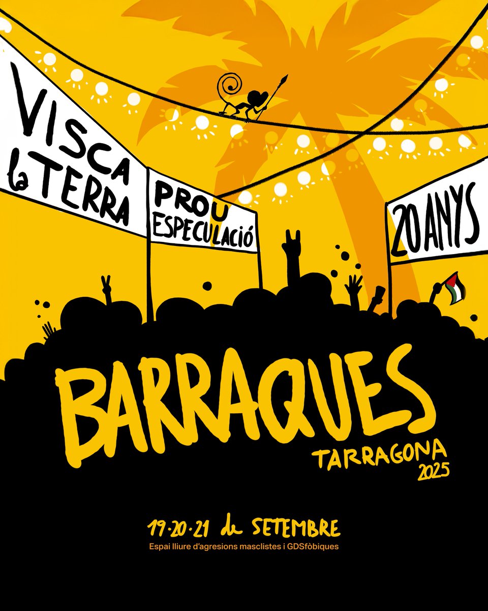 Ja ho tenim aquí! Complim 20 anys al Passeig de les Palmeres 🎉🎉🎉

En una ciutat abandonada a la seva sort, amb l'especulació immobiliària disparada, turisme de borratxera a l'ample i l'arraconament sistemàtic de la nostra llengua...

Algo haurem de fer no???