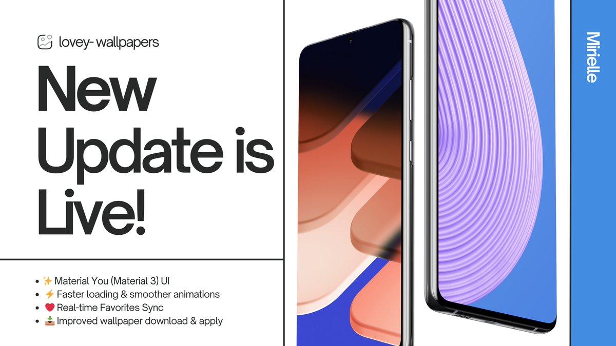 🎉 New Wallpapers + Giveaway 🎉
Fresh bunch of wallpapers just dropped! 🚀

✅ Follow
✅ Like &amp; Repost
✅ Tag 5 friends + fav tech YouTuber

🔥 Don’t miss out! #Giveaway
🔗 play.google.com/store/apps/det…