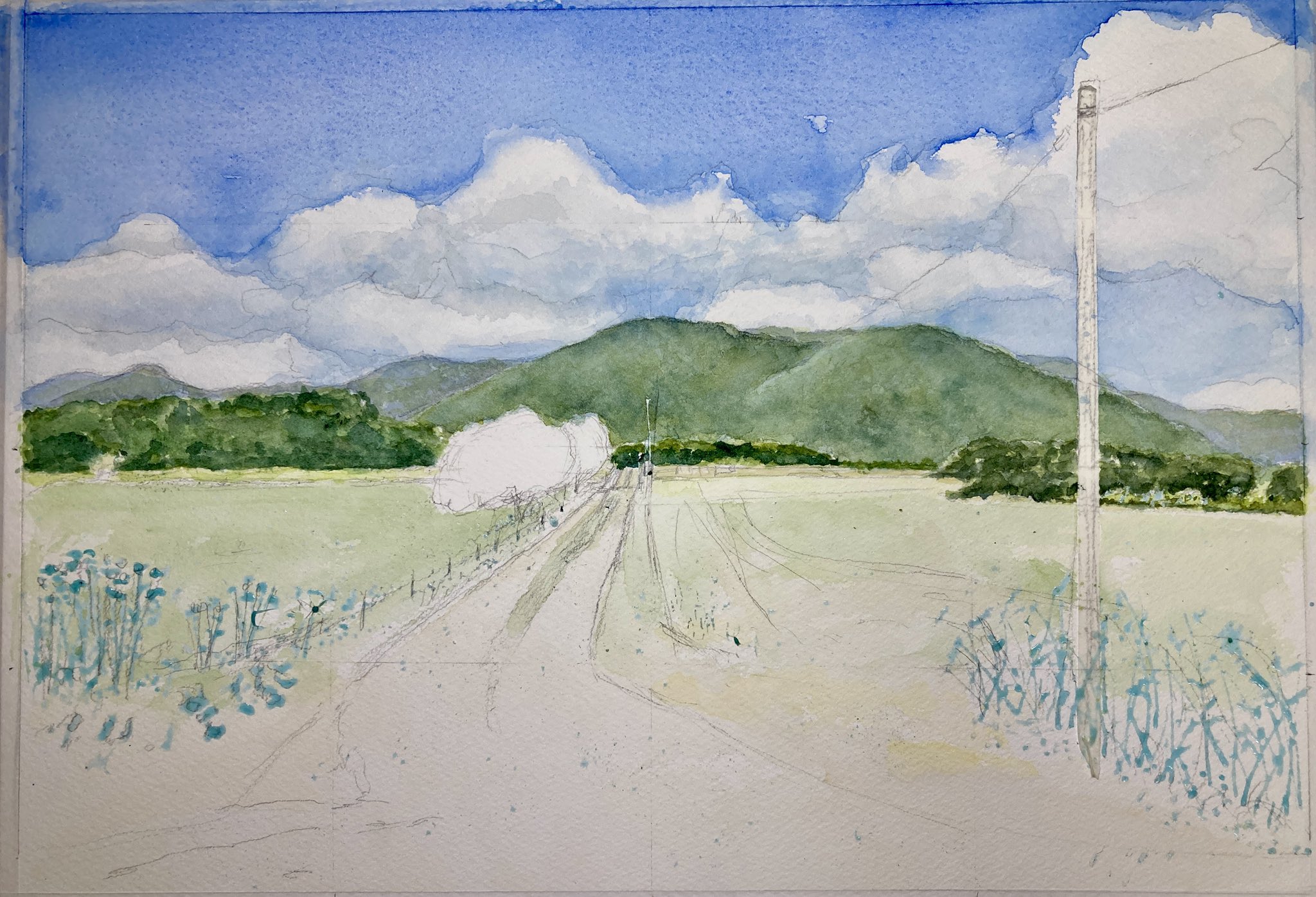 そら絵画4点 風水吉祥絵画＊幸せ空の龍と鳳凰～桃富士光雲海～豊かさ出世
