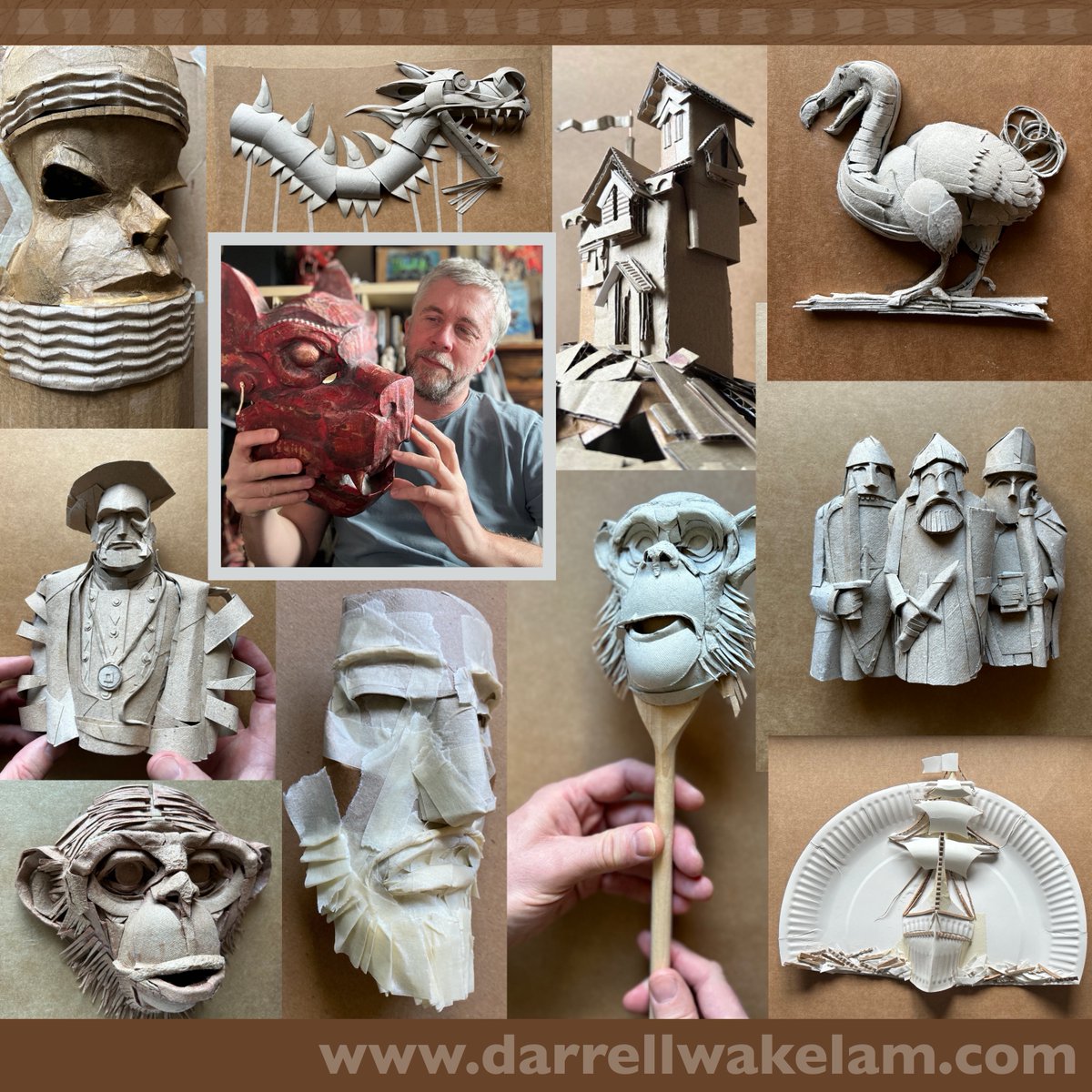 For those who don't know what I do . . . 😁
Hi, I'm Darrell, I've been working creatively with children for over 35 years. I share 3D ART ideas which I make using cardboard and basic recycled materials. My work is all based on my own original ideas. 👍
darrellwakelam.com