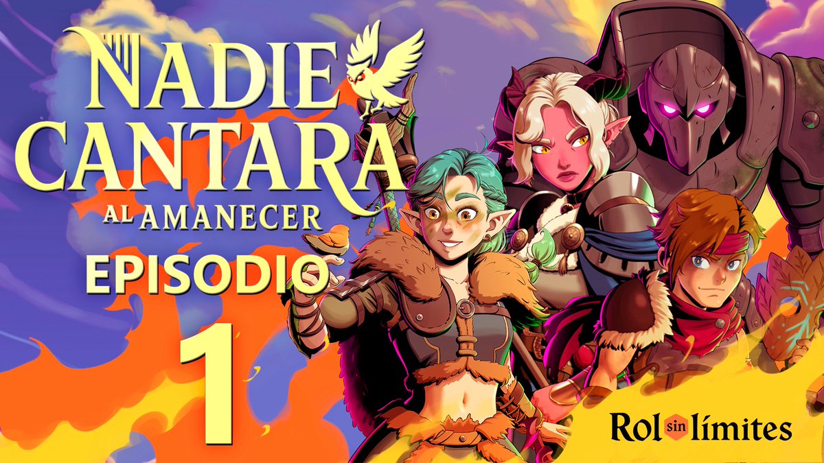 Hemos subido a Youtube el primer capítulo de nuestra campaña de #DND 🎲 “Nadie Cantará al Amanecer” dadnos amor, compartid para que le llegue a más gente y tenednos paciencia, que estamos aprendiendo, pero nos lo pasamos tremendamente bien! 
Link en el primer comentario