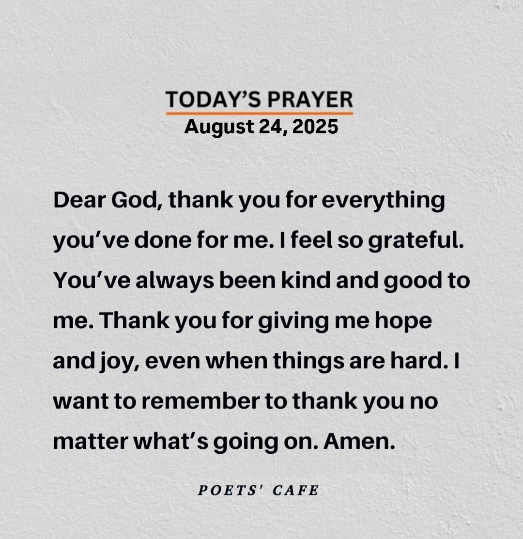 Today's prayer