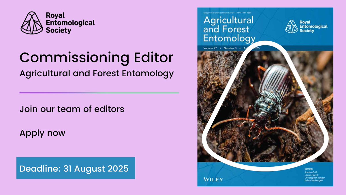 Agricultural and Forest Entomology tweet media