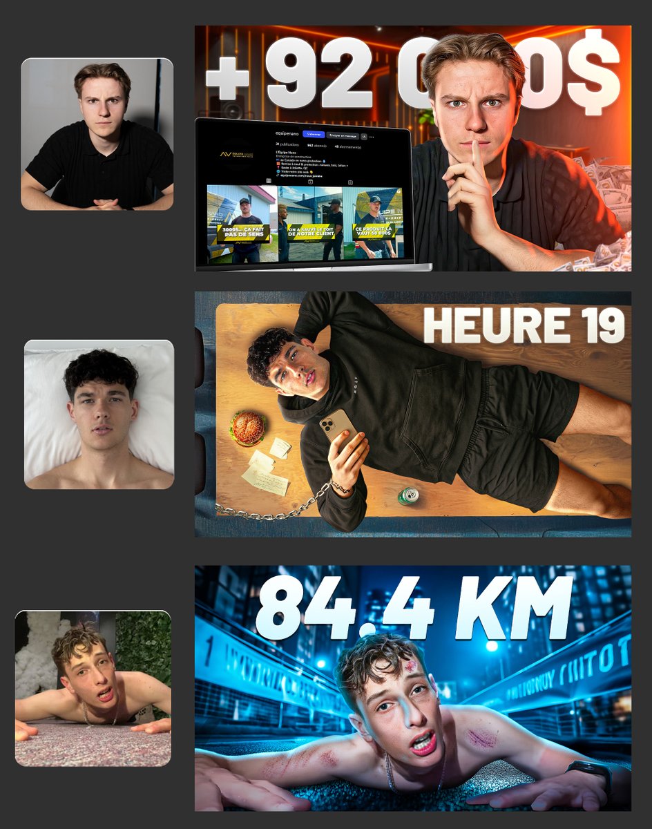 rs_evan's tweet image. À gauche : photos clients brutes 
À droite : mes miniatures YouTube  

Un petit avant/après qui fait toute la différence !🙌 

#YouTube #ThumbnailDesign #AvantApres #ContentCreator #Design