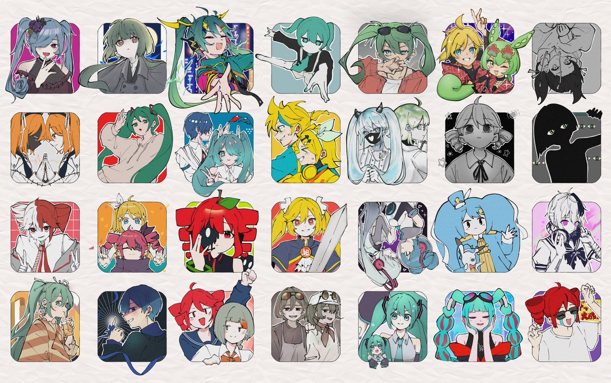 ボカロ曲アイコン化計画✍
