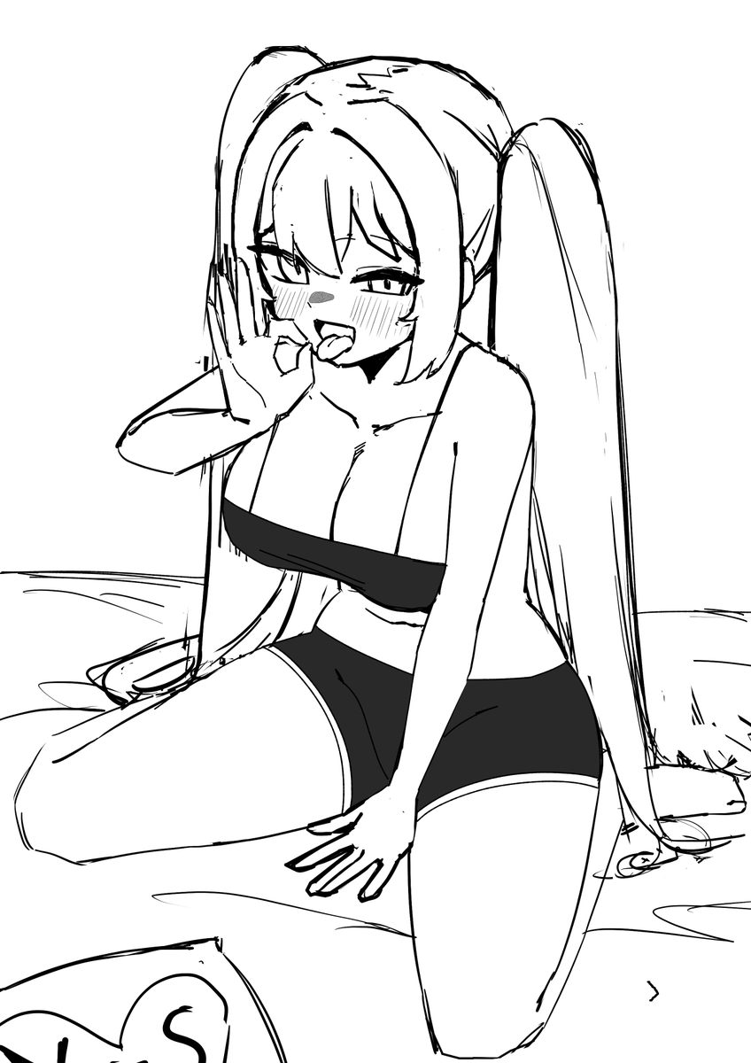 반려됐던 커미션 러프 다듬은거