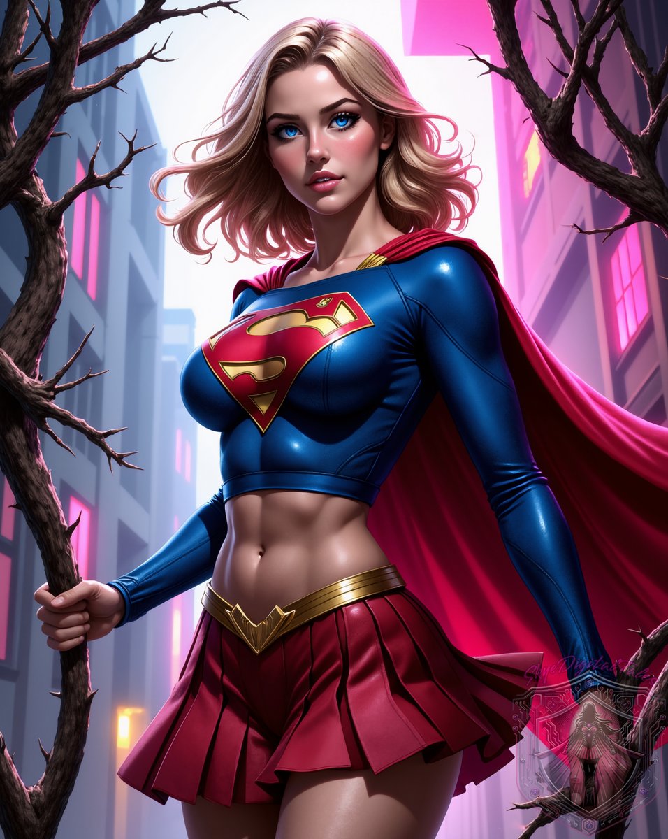 Supergirl
-----
Follow me for more content, and if you are interested in spicy pieces, checkout my other pages 😉🩷
patreon.com/SkyeDigitalTal…
deviantart.com/skyedigitaltal…
#aiart #aigirl #digitalart #digitalillustration #Supergirl #DCComics #Kryptonian #FanArt #SuperHeroine