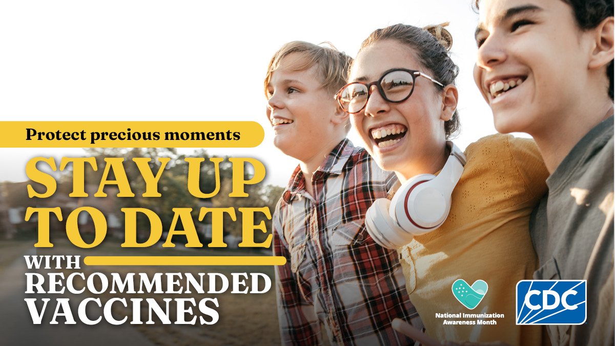 August is National Immunization Awareness Month! Talk to a healthcare provider about staying up to date on you and your family’s vaccinations. Learn more: ow.ly/sflC50Wyf4B  #Ivax2Protect
