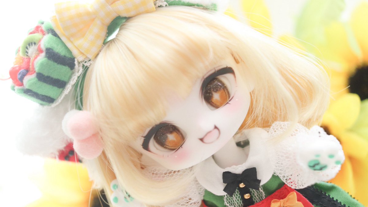 次はこの子です！
夏が終わる前にスイカ🍉👸プリンセス！

「わたちの時代がきたわー！」

#レバニラ服　#海月のベスティ