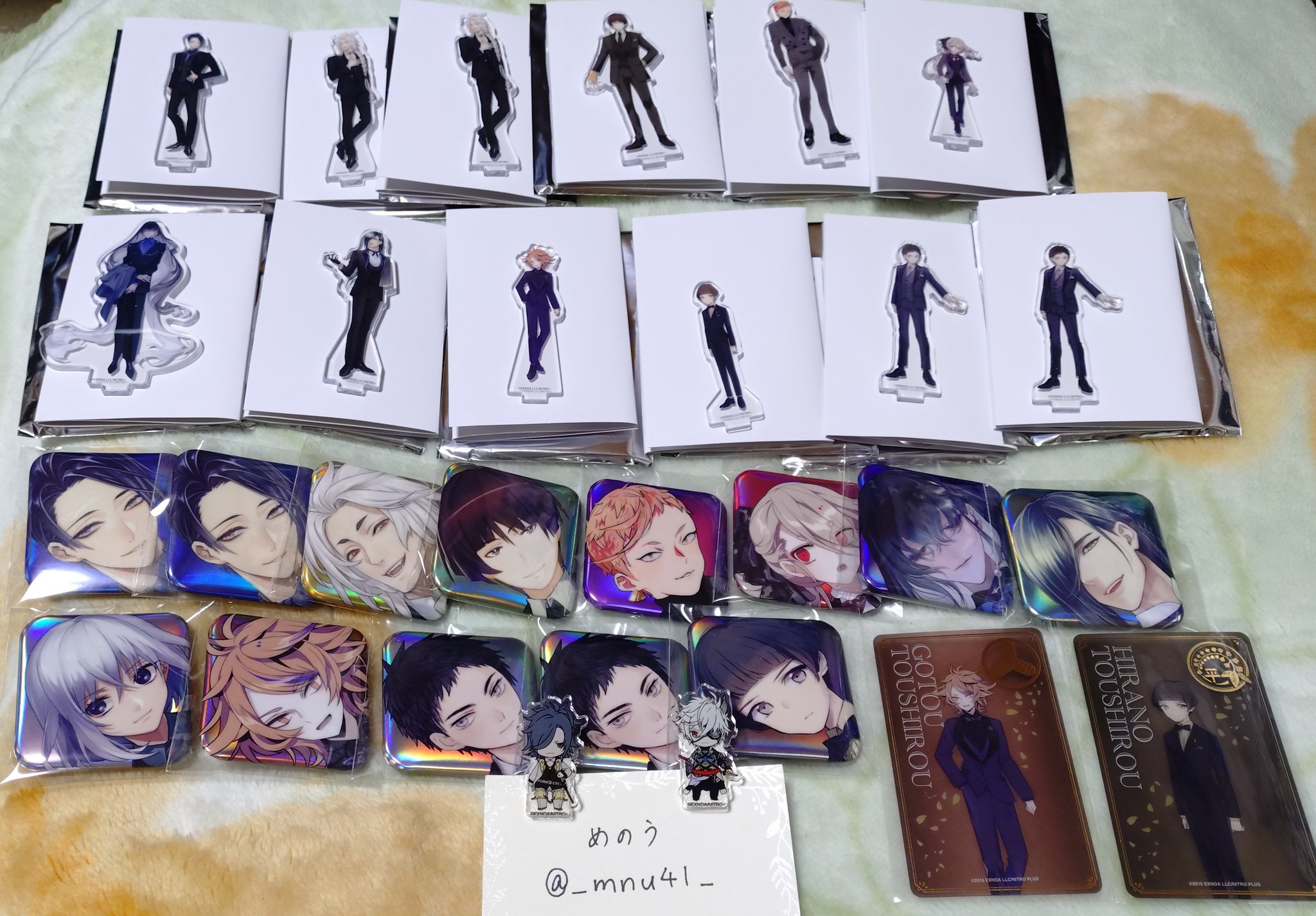 刀剣乱舞 大本丸博 スクエア缶バッジ&祝装ミニアクリルスタンド 鬼丸国綱 めのう👹🌸🍢 on X: 