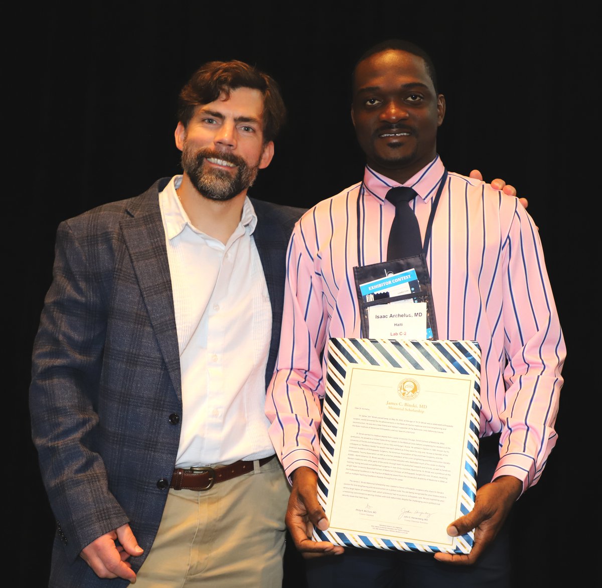 LimbLengthMD's tweet image. Congrats to James C. Binski Memorial Scholarship winner: Dr. Isaac Archelus. He serves a large region of northwest Haiti which previously had no access to orthopedic care & tirelessly helps children with limb deformities despite the many challenges Haiti faces. #ICLL #BLDC