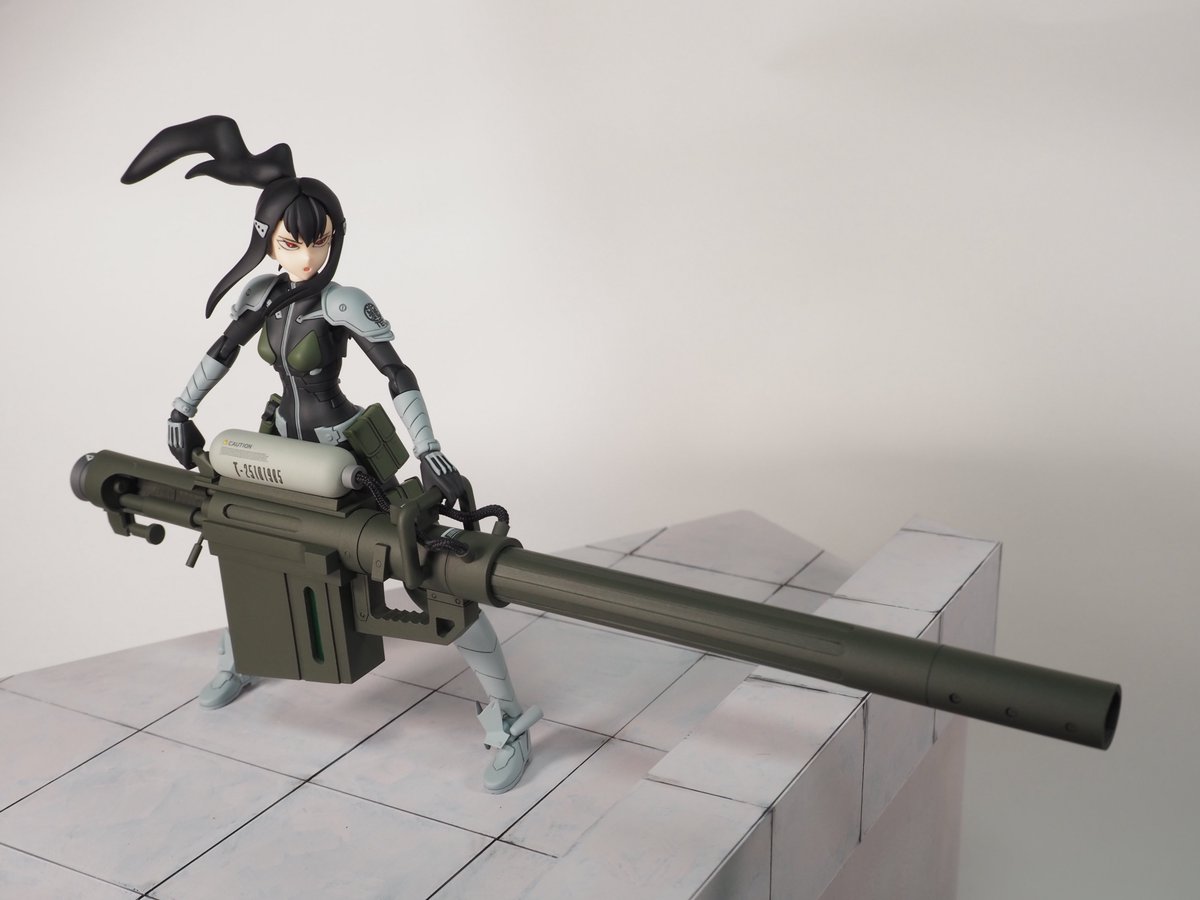 「全開放　必ず応える…！」
亜白ミナ、完成してました！！
#千葉しぼり展示会2025 　内の「大砲コン」参加作品になります。
#怪獣8号