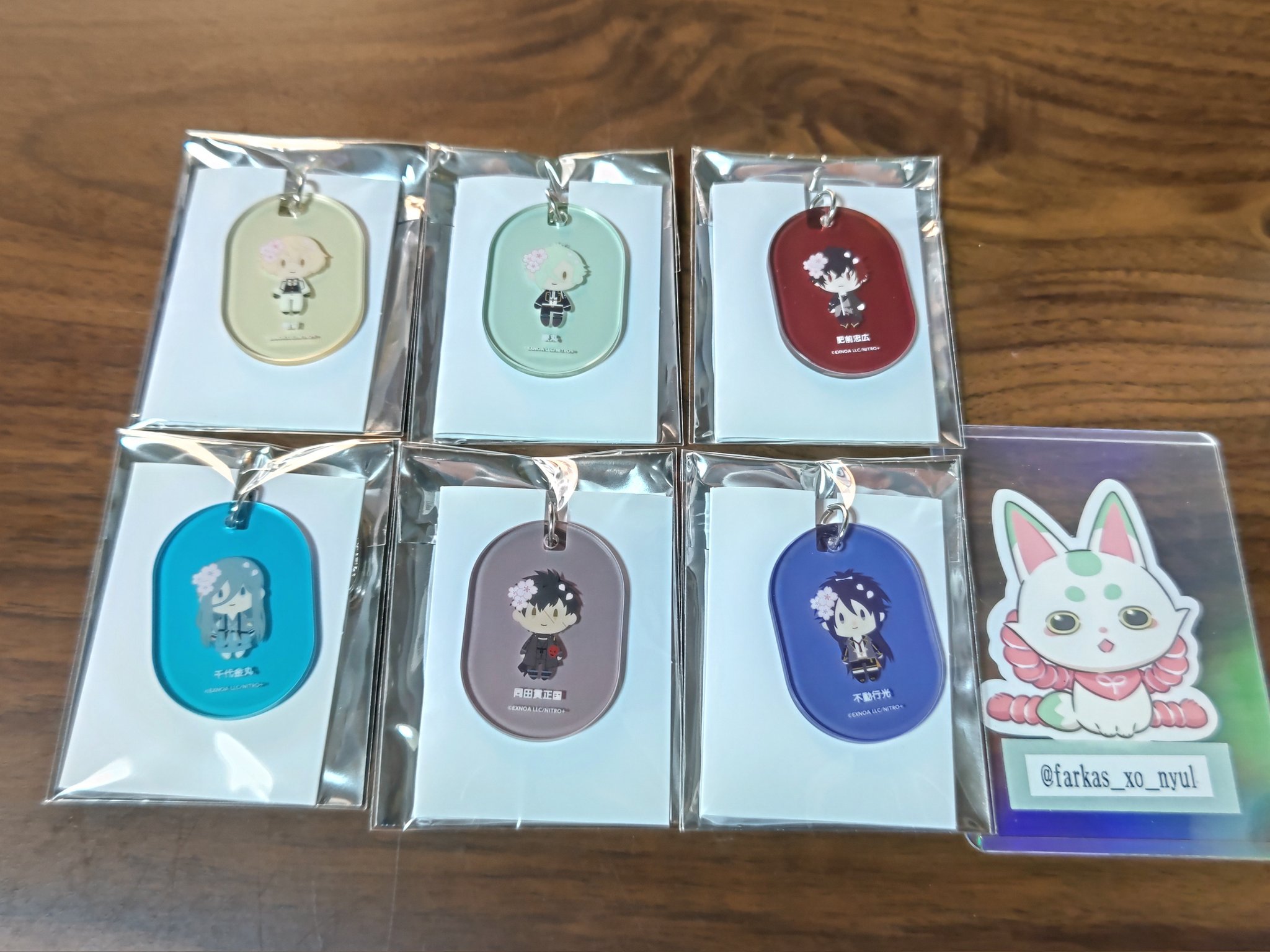 刀剣乱舞 大本丸博 さくら装備 アクリルタグプレート 薬研 X-এ 安積: 